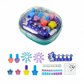 Игровой набор детской декоративной косметики из серии Frozen с сушкой лака (Markwins, 9701851)